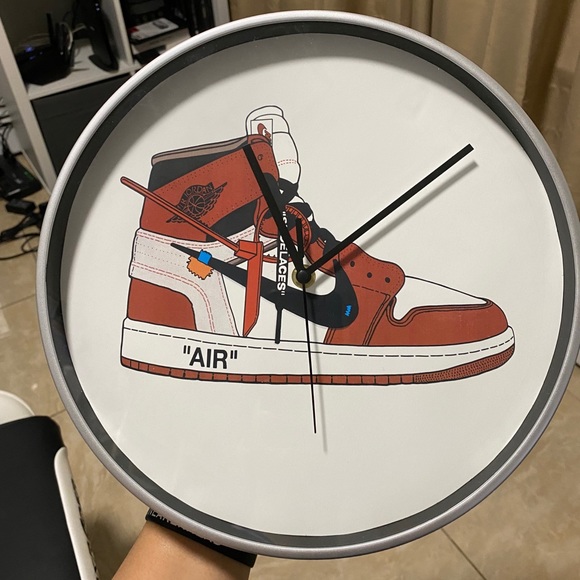 Jordan OFFWHITE Wall Clock size 12x12